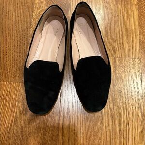 J. Crew Black Suede Loafers